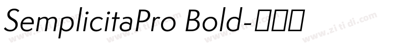 SemplicitaPro Bold字体转换